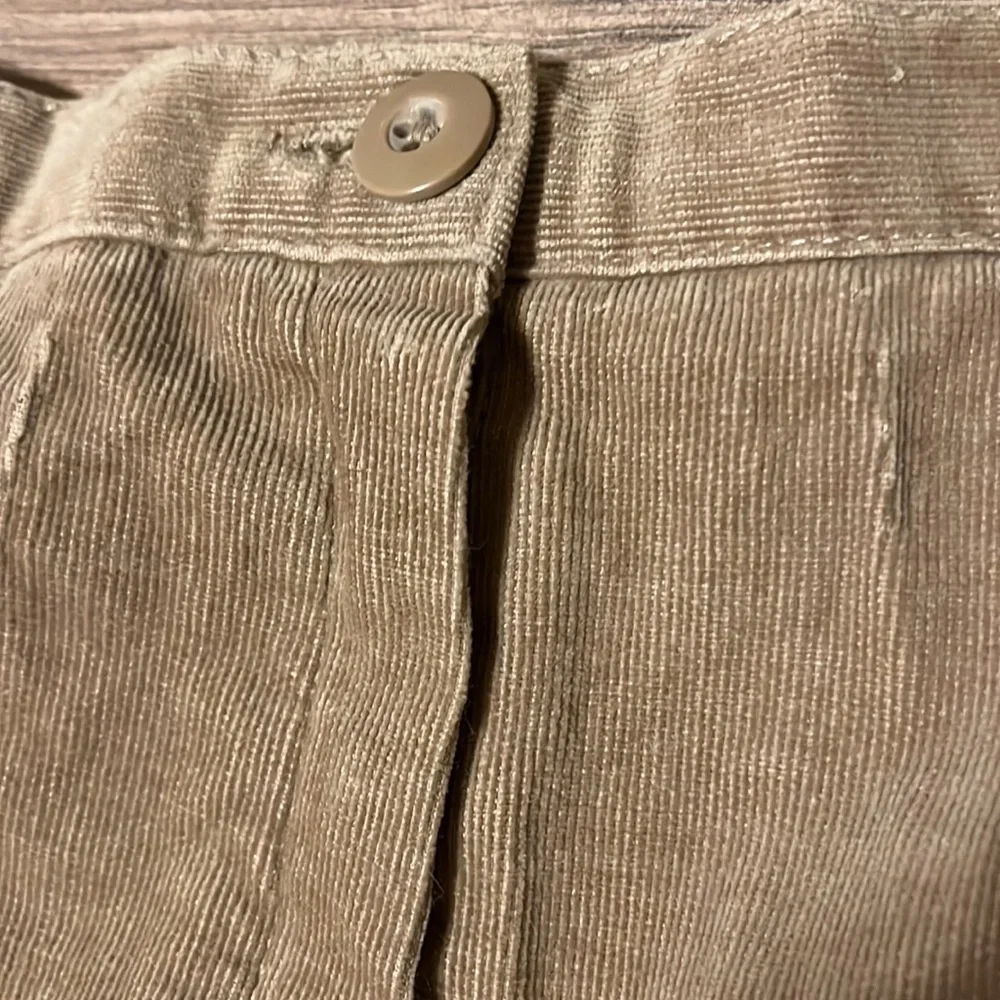 Tan Corduroy Skater Skirt
